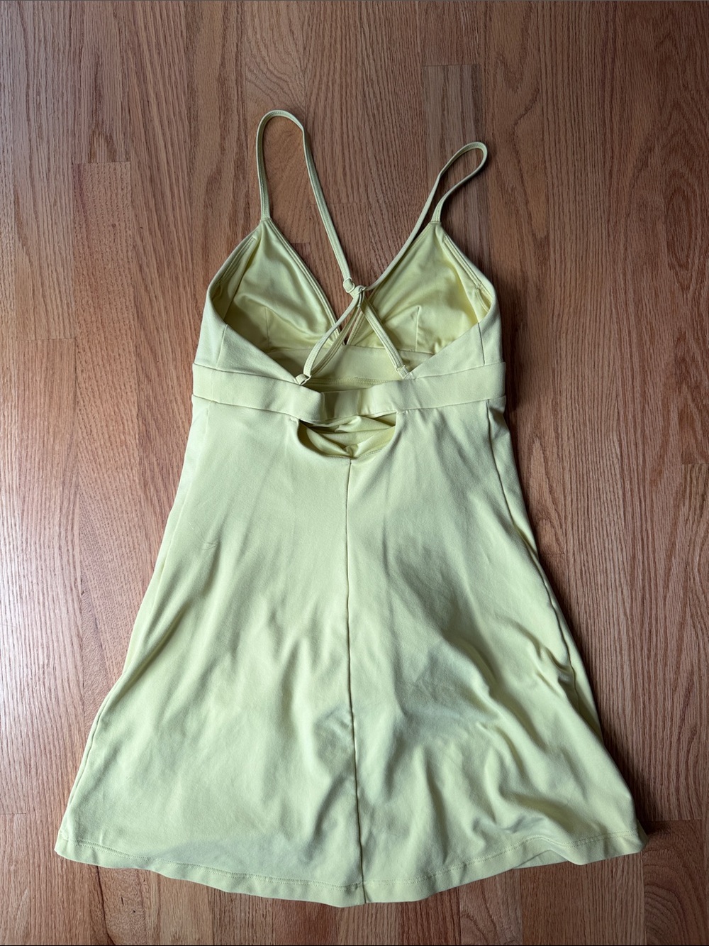 ALO Yoga Lemon Yellow Airbrush Splendor athletic dress - Picture 5 of 5